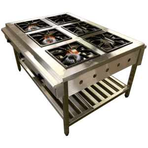 6 Burner Gas Range Cooker