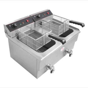 Deep Fryer 17+17L with Oil Tap