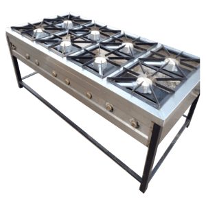 Stainless steel 8 burner jiko