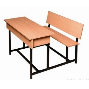 Wooden 2 Seater Student Desk & Chair