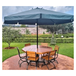 Outdoor Umbrella with 6 chairs