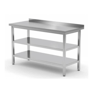 Worktop Table With 3 shelves S.S