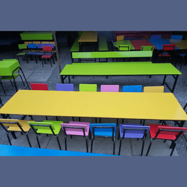 Kindergarten Study Table with 12 chairs